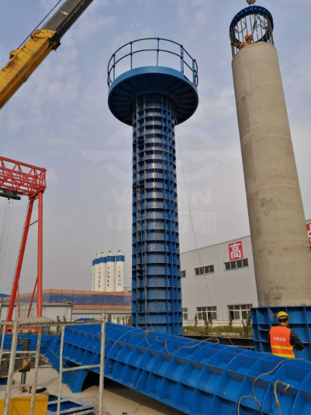 中鐵四局七公司京臺高速預(yù)制墩柱