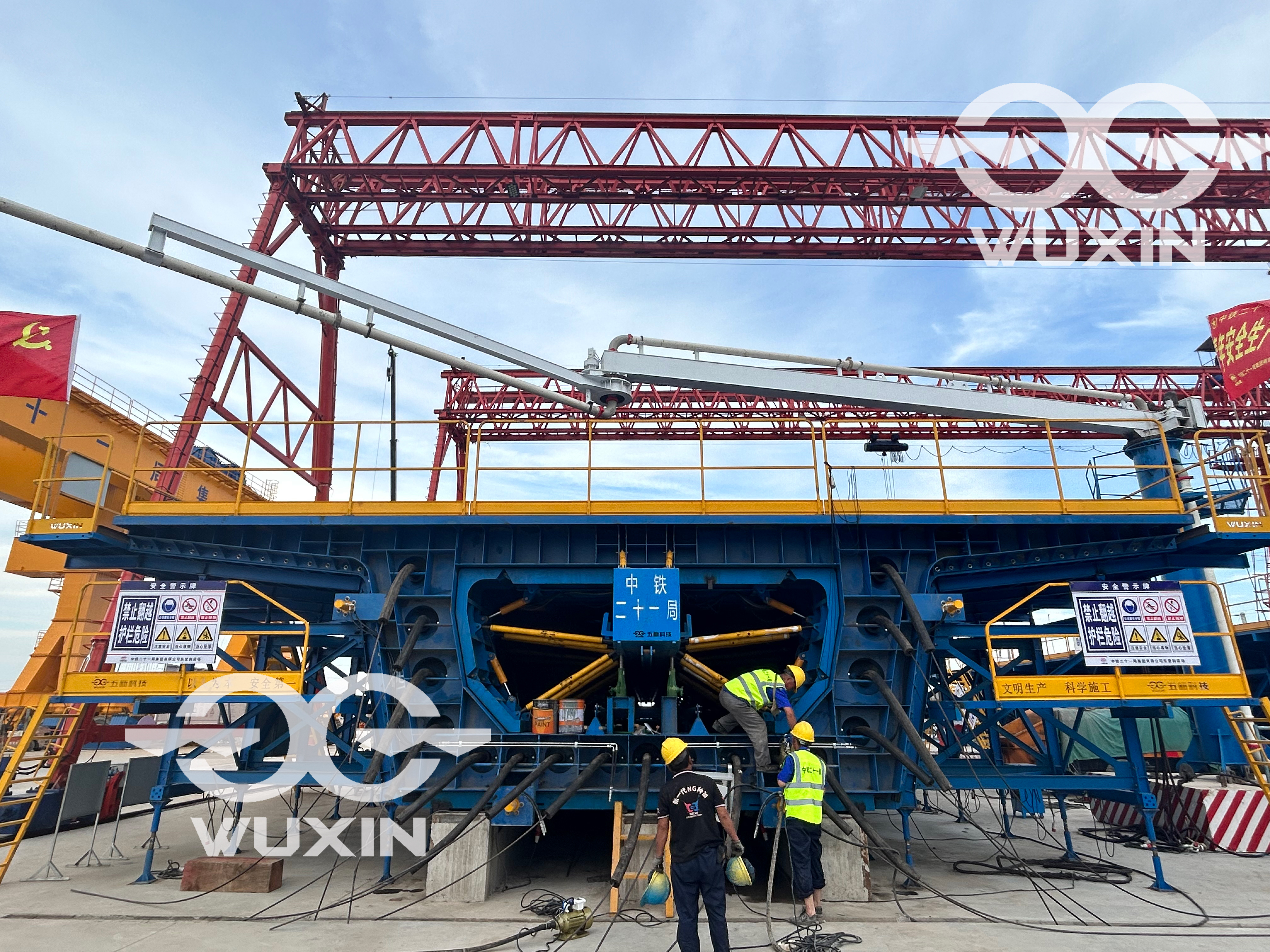 中鐵二十一局-津濰高鐵-東營制梁場